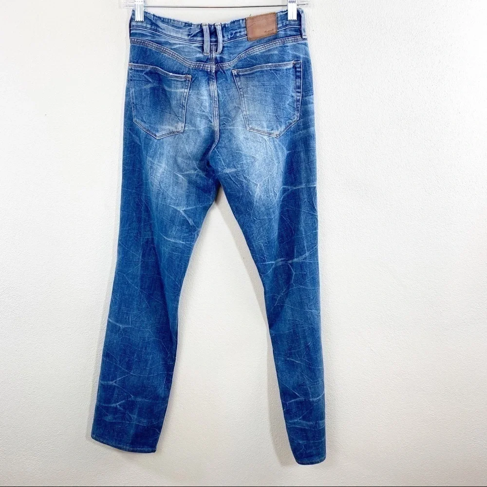 Madewell Rail Straight Distressed Whiskered Wash